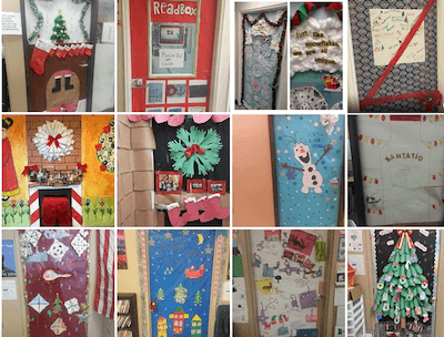 Tia Holiday Decorated Door Contest